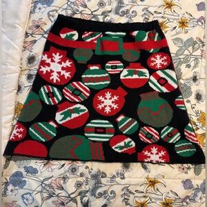Holiday Cheer Knit Mini Skirt